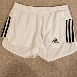 Adidas women’s white shorts
